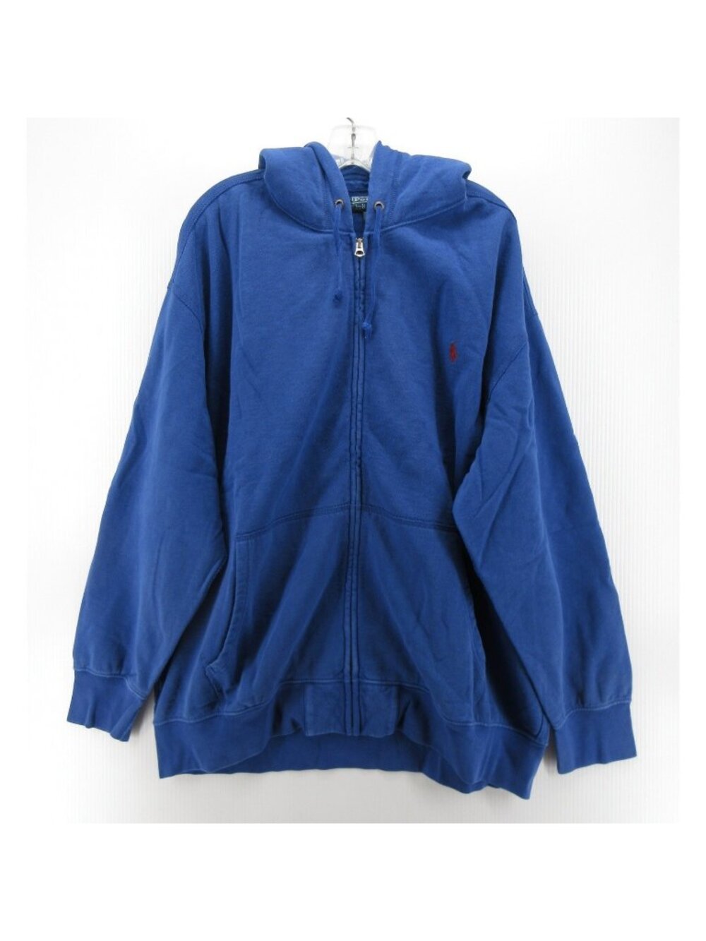 Polo Ralph Lauren Sweatshirt 2XB Hoodie Full Zip Classic Red Pony Y2K